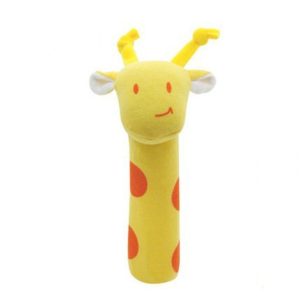 Baby Kids Bearoom Rattle Toys Cartoon Animal Plush Hand Bell Baby Stroller Crib Hanging Rattles Toys Infant Bed Hanging Gift