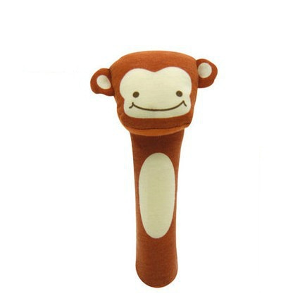 Baby Kids Bearoom Rattle Toys Cartoon Animal Plush Hand Bell Baby Stroller Crib Hanging Rattles Toys Infant Bed Hanging Gift