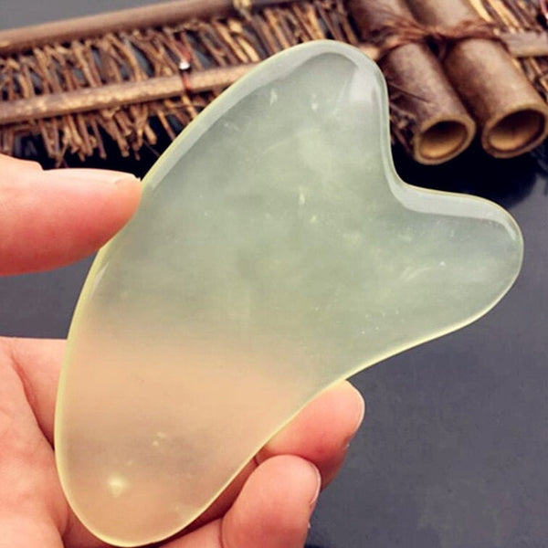 Natural Jade Guasha Board Scraching Facial Eyes Scraping Gua Sha SPA Skin Care Tool Health Care Beauty Acupoints Plate
