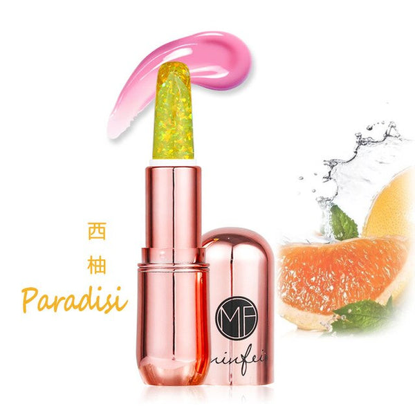 Moisturizer Long-lasting Lipstick Jelly Flower Lipstick Makeup Temperature Changed Color lipstick Transparent nude lipstick