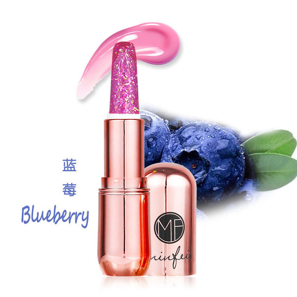Moisturizer Long-lasting Lipstick Jelly Flower Lipstick Makeup Temperature Changed Color lipstick Transparent nude lipstick