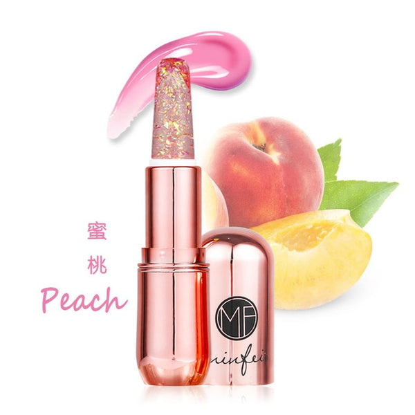 Moisturizer Long-lasting Lipstick Jelly Flower Lipstick Makeup Temperature Changed Color lipstick Transparent nude lipstick