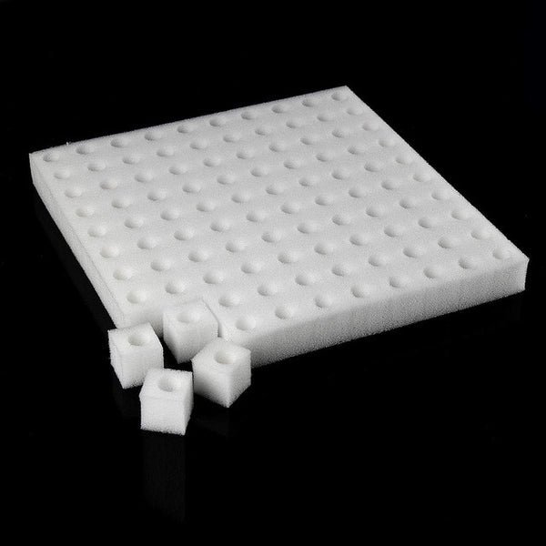 100 Slots Square Germination Sponges Soilless Hydroponics Plant Seedling Pot Container Garden Nursery Pot Planters Colonization