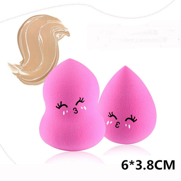 1/4/8pcs Mini Beauty Soft Makeup Sponge Puff Face Nose Facial Foundation Base Liquid Powder Blending Cosmetic Tool