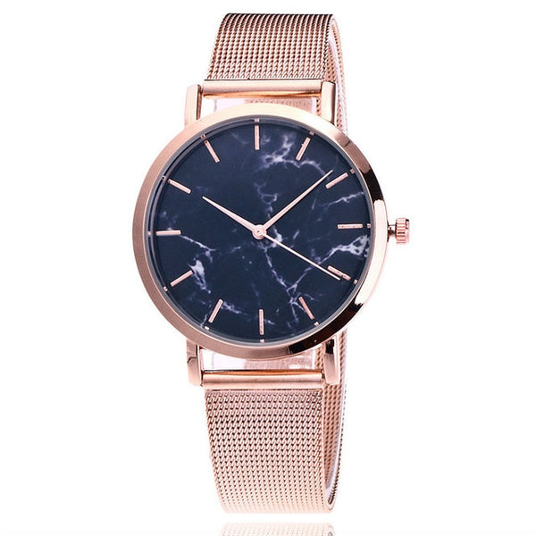 Relojes Mujer 2019 Fashion New Arrival Trendy Women Quartz Watch Alloy Wrist Watch Marble Grain Clock Jewelry Gift For Women