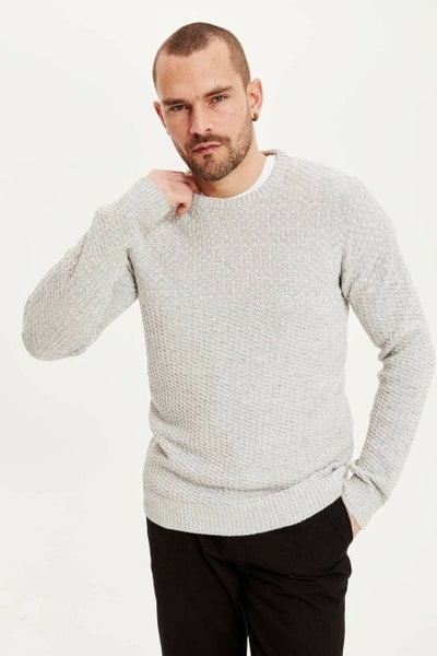 DeFacto Men Autumn Casual Sweater Dark Color Fall Warm Pullover Long Sleeve Sweatshirt Male Tops -K8632AZ19WN