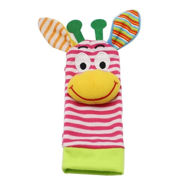 Baby Toy Infant Baby Kids Socks rattle toys Wrist Rattle And Foot Socks Hanging Rattles Plush Toy 0~24 Months For Baby