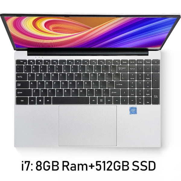 Ultrathin 15.6 Inch Intel i7 4650U Laptop 8GB RAM 1080P Notebook Windows 10 Dual Band WiFi Full Layout Keyboard Computer