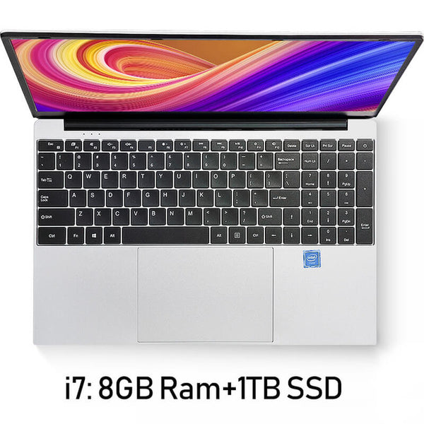 Ultrathin 15.6 Inch Intel i7 4650U Laptop 8GB RAM 1080P Notebook Windows 10 Dual Band WiFi Full Layout Keyboard Computer