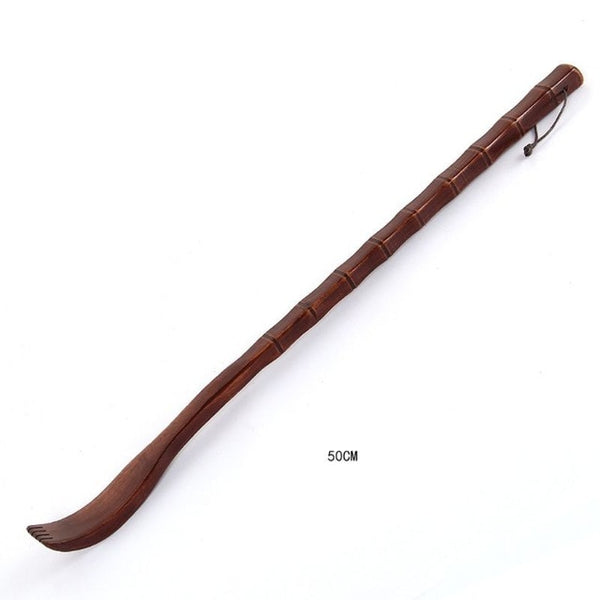 1Pc Long Natural Wood Back Scratcher Massager Pen Clip Handy Manually Body Stick health care