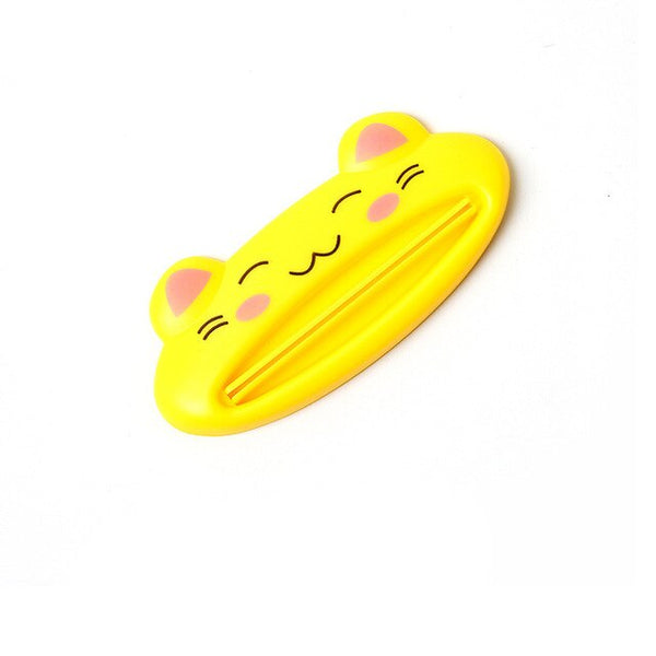 Hot 1pcs Animal Easy Toothpaste Dispenser Plastic Tooth Paste Tube Squeezer Useful Toothpaste Rolling Holder For Home Bathroom