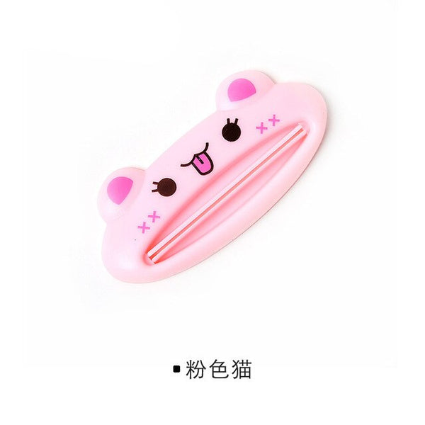 Hot 1pcs Animal Easy Toothpaste Dispenser Plastic Tooth Paste Tube Squeezer Useful Toothpaste Rolling Holder For Home Bathroom