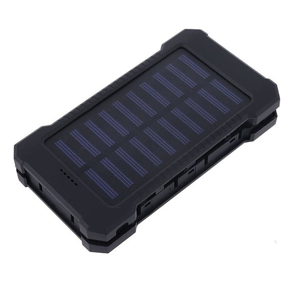 LED Dual USB Ports Solar Panel Power Bank Case Concise and vogue style Charger DIY Kits  For Samsung 18#820