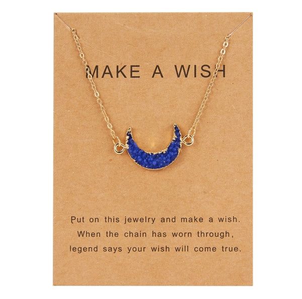 Fashion Tiny Dainty Necklaces for Women Jewelry Natural Resin Stone Round Pendant Gold Color Choker Ethnic Girlfriend Gift