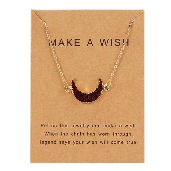 Fashion Tiny Dainty Necklaces for Women Jewelry Natural Resin Stone Round Pendant Gold Color Choker Ethnic Girlfriend Gift