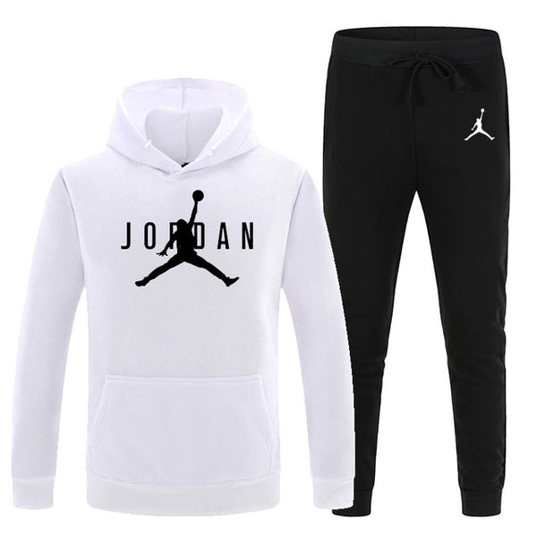 23 JORDAN Autumn winter Hot Sale Men's Sets Hoodie+pants 2 Pieces Sets Casual Tracksuit Male Sportswear Gyms Fitness Sweatpants