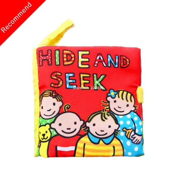 Baby Toys Infant Baby Book Early Development Cloth Books For Kids Learning Education Activity Books Animal Tails Dinosaur SZ04