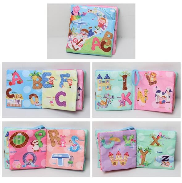 Baby Toys Infant Baby Book Early Development Cloth Books For Kids Learning Education Activity Books Animal Tails Dinosaur SZ04