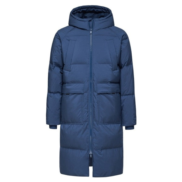 SEMIR 2019 New Clothing Down Winter Jacket Men Business Long Thick Winter Coat Men Solid Fashion Outerwear Warm Long Coat