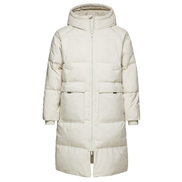 SEMIR 2019 New Clothing Down Winter Jacket Men Business Long Thick Winter Coat Men Solid Fashion Outerwear Warm Long Coat