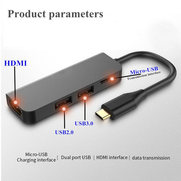 USB3.0 Docking dock Type C to HDMI HUB Adapter for SD TF Card Reader Notebook MacBook Smartphone expansion USB-C Converter HDMI