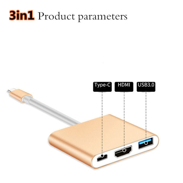 USB3.0 Docking dock Type C to HDMI HUB Adapter for SD TF Card Reader Notebook MacBook Smartphone expansion USB-C Converter HDMI