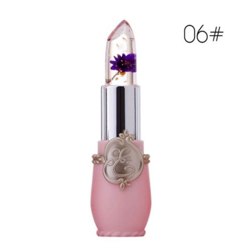 Beauty Lipstick Moisturizing Long Lasting Flower Crystal Jelly Lipstick Magic Temperature Color Changing Lip Balm Makeup