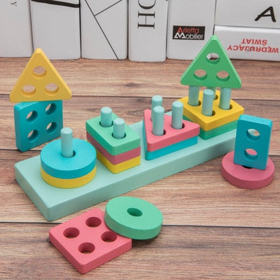 Baby Toys Wooden Toys For Baby 0-12 Months Music Color Digital Cognition Early Educational Toys Tranining Kids Toddler Toys