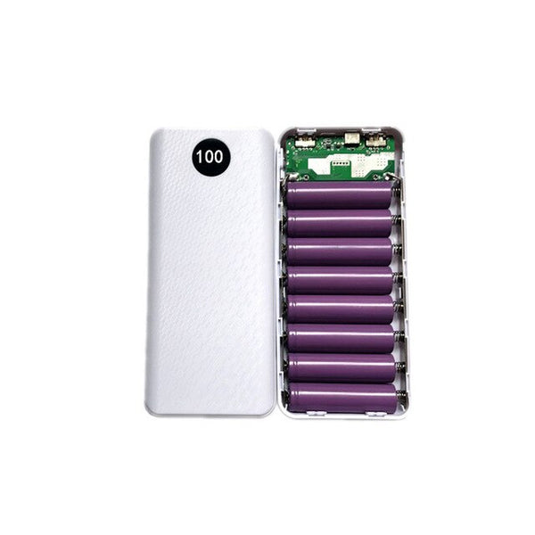 8x18650 Digital Display Power Bank Battery Box Portable DIY Kit Mobile Battery Charger Box Mobile Phone Charger Shell for Iphone