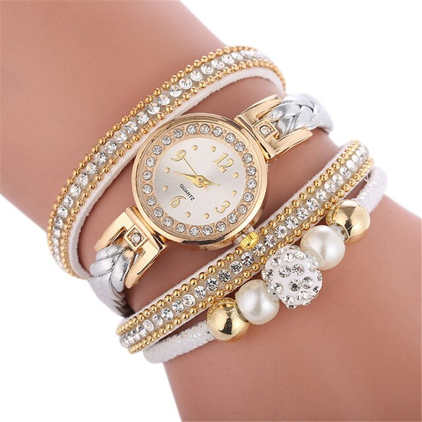 SYNOKE Fashion bracelet ladies watch crystal watch winding beautiful fashion Women bracelet watch round Quartz watch Jewelry 6.5