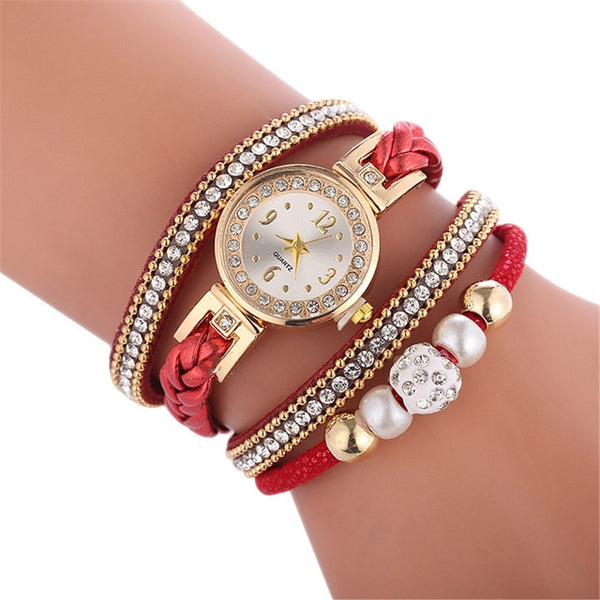 SYNOKE Fashion bracelet ladies watch crystal watch winding beautiful fashion Women bracelet watch round Quartz watch Jewelry 6.5