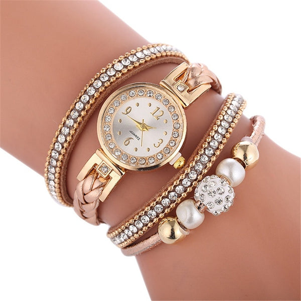 SYNOKE Fashion bracelet ladies watch crystal watch winding beautiful fashion Women bracelet watch round Quartz watch Jewelry 6.5