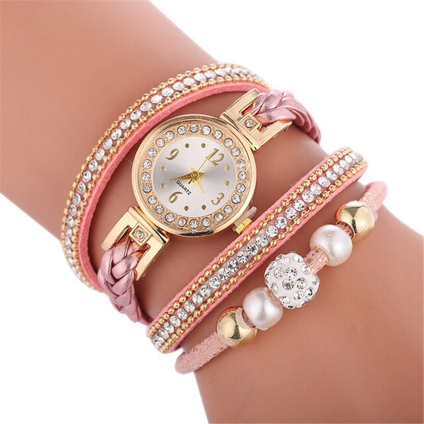 SYNOKE Fashion bracelet ladies watch crystal watch winding beautiful fashion Women bracelet watch round Quartz watch Jewelry 6.5