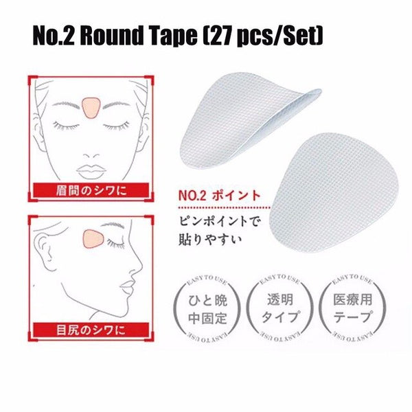 12/27/24 Pcs/set Unisex Thin Face Stickers EVA Resin Anti-Wrinkle Patches Act on Facial Line Wrinkle Sagging Beauty Skin Lift Up