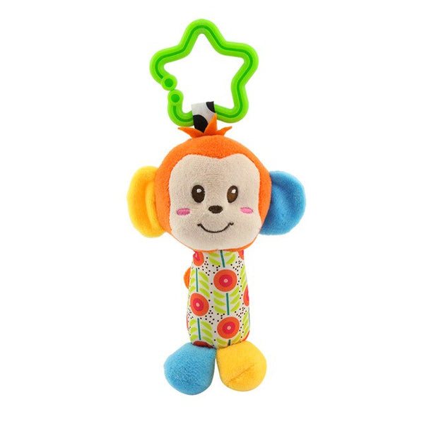 6 Styles Baby Kids Rattle Rattles Toys Kawaii Hanging Bell Newborn Infant Plush Animal Baby Hand Toys Crib Baby Stroller Cartoon