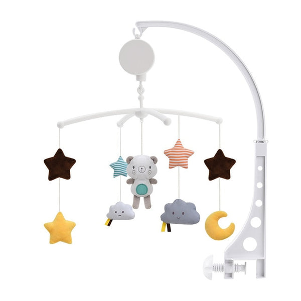Baby Crib Holder Rattles Mobile To Bed Toys 0-12 Months Kid Music Unit Bed Toy Mobile For Crib Toddler Clockwork Kid Rattle Toy