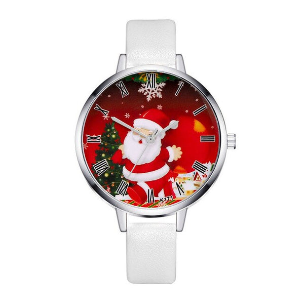 Women Girl Kids Quartz Wristwatch Christmas Gift Christmas Jewelry Dreamlike Watch Cartoon Santa Claus Bracelet Snowman 4a