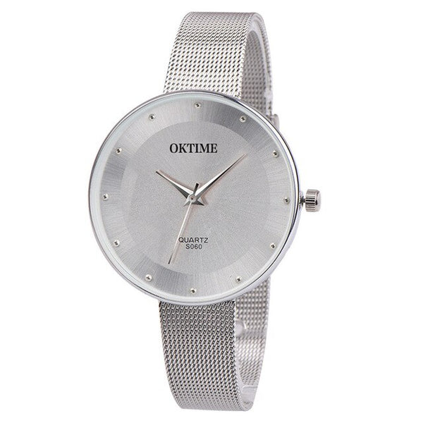 OKTIME brand 2017 New Woman lady girl high quality Women Fashion Analog Quartz Round Wrist Watch Watches Jewelry Dress May20