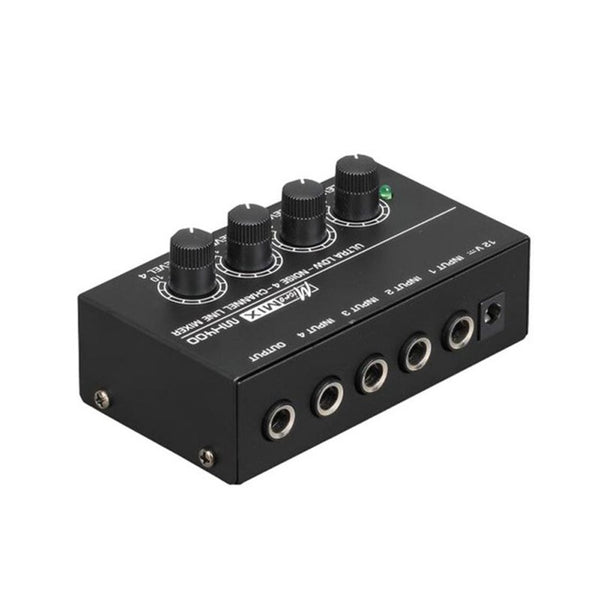 4 Channel Audio Mixer  For Family KTV Portable Mini Micro Low Noise Karaoke Stereo Mixer