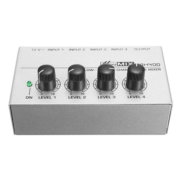 4 Channel Audio Mixer  For Family KTV Portable Mini Micro Low Noise Karaoke Stereo Mixer