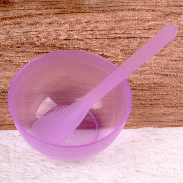 2 sets of plastic transparent mask bowl mask spoon stick tool DIY seaweed mask tool set makeup beauty tool kit free shipping