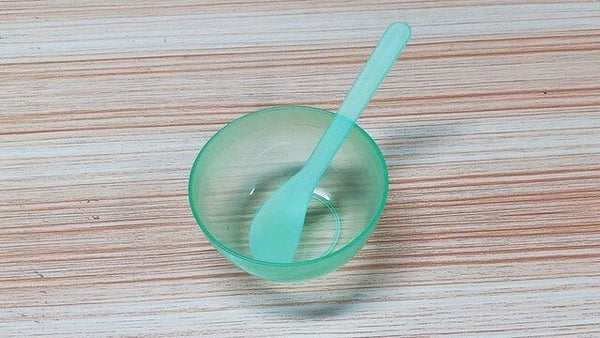 2 sets of plastic transparent mask bowl mask spoon stick tool DIY seaweed mask tool set makeup beauty tool kit free shipping