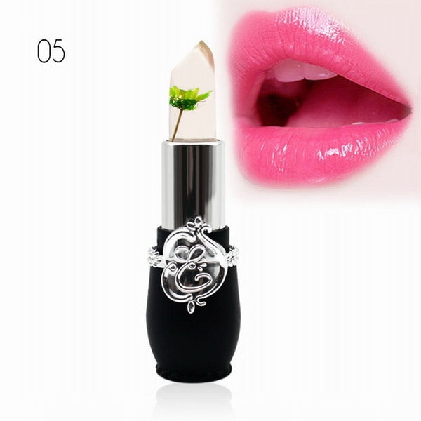 Moisturizer Lip Balm Transparent Temperature Changed Color Lipstick Pink Pintalabios Jelly Flower Makeup Long-lasting Lipbalm