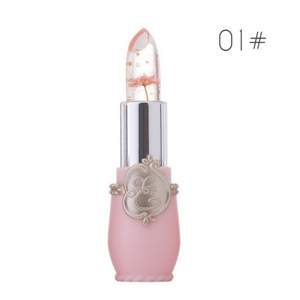 Moisturizer Lip Balm Transparent Temperature Changed Color Lipstick Pink Pintalabios Jelly Flower Makeup Long-lasting Lipbalm