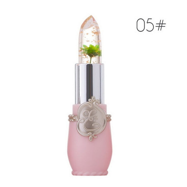Moisturizer Lip Balm Transparent Temperature Changed Color Lipstick Pink Pintalabios Jelly Flower Makeup Long-lasting Lipbalm