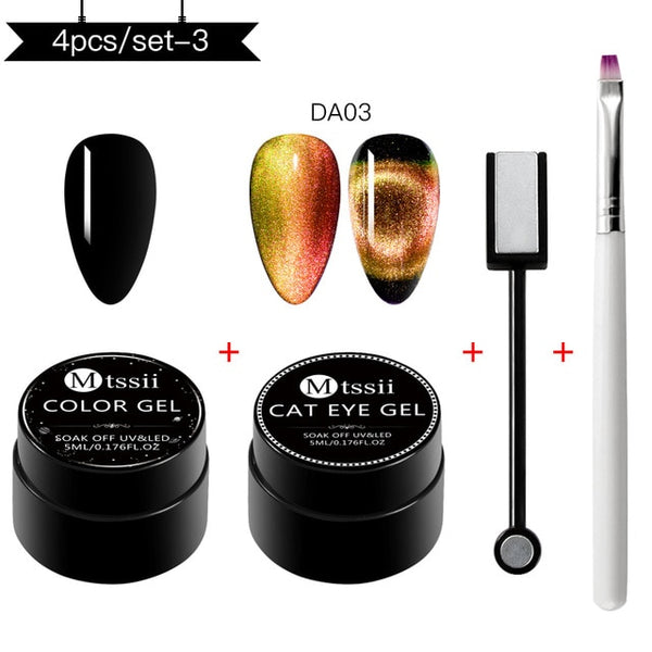 9D Magnetic Cat Eye Nail Gel Polish