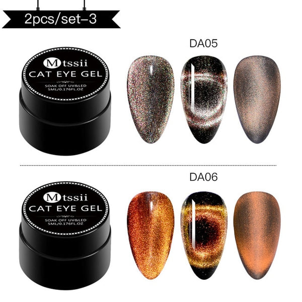 9D Magnetic Cat Eye Nail Gel Polish