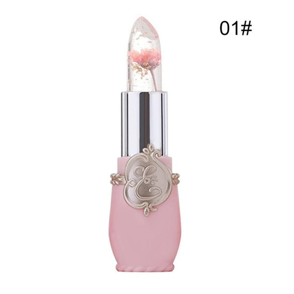 Portable New Long Lasting Moisturizer Transparents Flower Lipstick Cosmetics Waterproof Temperature Change Color Jelly Lipstick
