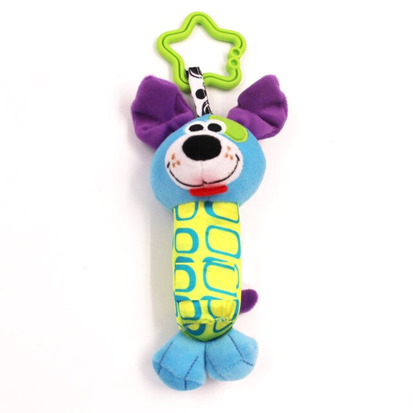 MOONBIFFY Cute Baby Kids Rattle Toys Tinkle Hand Bell Multifunctional Plush Stroller Hanging Rattles Kawaii Baby Infant Toy