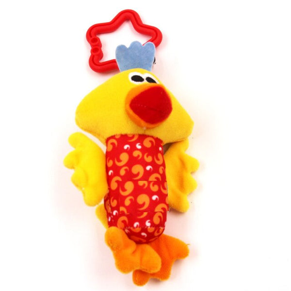 MOONBIFFY Cute Baby Kids Rattle Toys Tinkle Hand Bell Multifunctional Plush Stroller Hanging Rattles Kawaii Baby Infant Toy